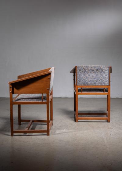  Prag Rudniker Pair Hans Vollmer armrest chairs