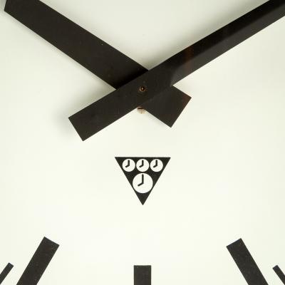  Pragotron Square Pragotron Wall Clock Czechoslovakia 1950s