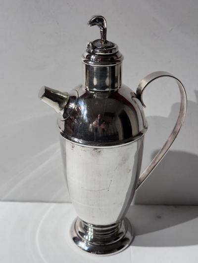  Prima S lvplet Vintage Danish Art Deco Silver Plated Cocktail Shaker by Prima S lvplet