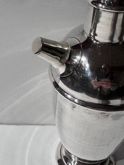  Prima S lvplet Vintage Danish Art Deco Silver Plated Cocktail Shaker by Prima S lvplet