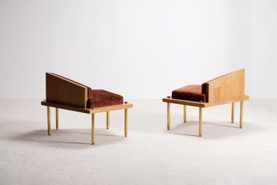  Proisy Studio Pair of Alpha Armchairs By Proisy Studio