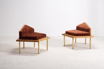  Proisy Studio Pair of Alpha Armchairs By Proisy Studio