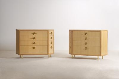  Proisy Studio Pair of Delta Chest of Drawers By Proisy Studio
