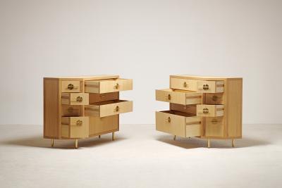  Proisy Studio Pair of Delta Chest of Drawers By Proisy Studio