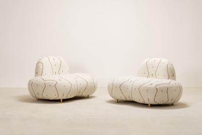  Proisy Studio Pair of Jane Lounge Chairs by Proisy Studio