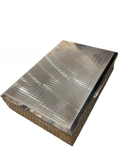  Puiforcat 1970s Silver plated decorative box in the style of Puiforcat