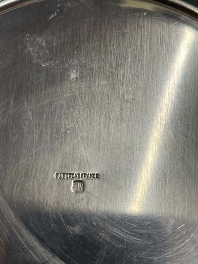  Puiforcat 1980s Silver plated and leather decorative box by Puiforcat