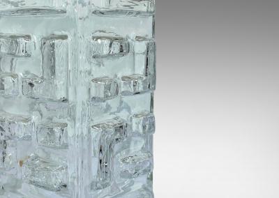Pukeberg Pair of Table Lamps by Pukeberg Glasbruk