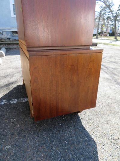  Pulaski Furniture Corporation Fabulous Sculptural Tall Chest Dresser by Pulaski Witco Oceanic Style
