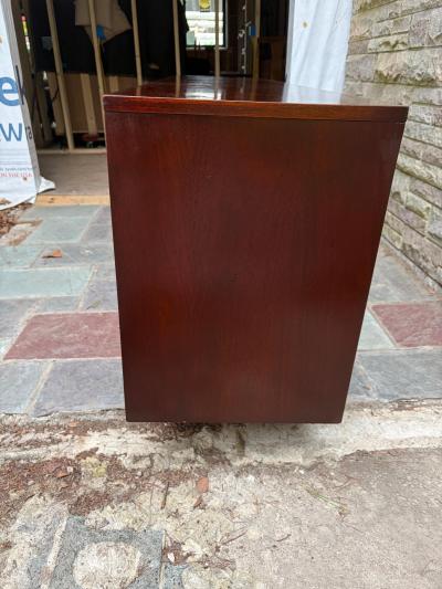  Pulaski Furniture Corporation Gorgeous Pulaski Oceanic Sculpted Front Brutalist Credenza Cabinet Mid Century