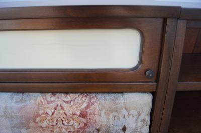  Pulaski Furniture Corporation Lacquered Walnut Oceanic Series King Headboard by Pulaski Furniture