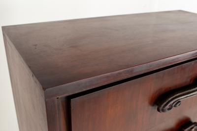  Pulaski Furniture Corporation Witco Style Pulaski Oceanic Brutalist MCM 6 Drawer Gentlemans Chest Highboy