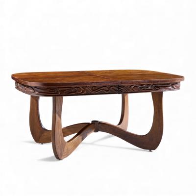  Pulaski Furniture Corporation Witco Style Pulaski Oceanic Mid Century Dining Table with 2 Leaves