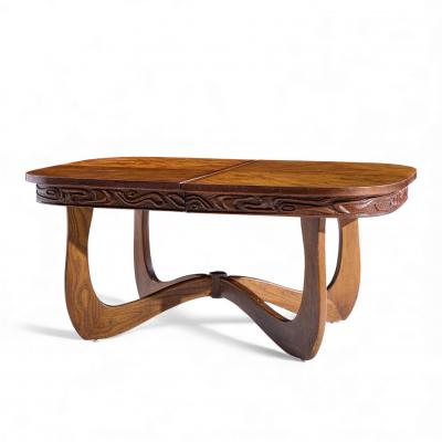  Pulaski Furniture Corporation Witco Style Pulaski Oceanic Mid Century Dining Table with 2 Leaves