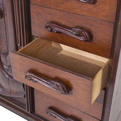  Pulaski Furniture Corporation Witco Style Pulaski Oceanic Mid Century Highboy Armoire