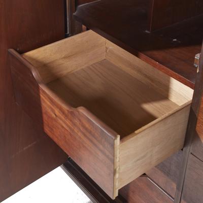  Pulaski Furniture Corporation Witco Style Pulaski Oceanic Mid Century Highboy Dresser Armoire