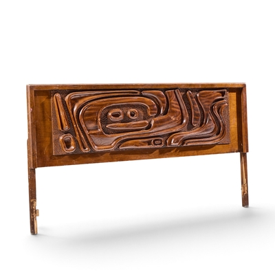  Pulaski Furniture Corporation Witco Style Pulaski Oceanic Mid Century King Headboard