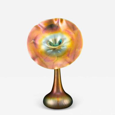  Quezal Quezal Glass Jack in the Pulpit Vase circa 1910