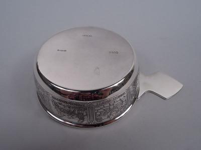  R Blackinton Co Blackinton Edwardian Nursery Rhyme Sterling Silver Porringer