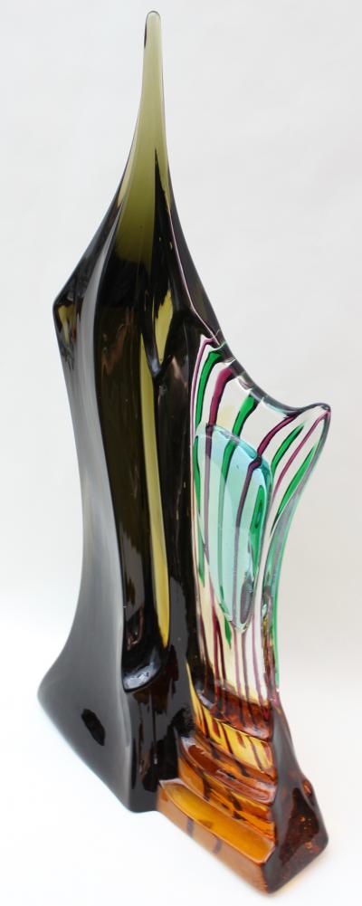  R Galante Glass Sculpture made in Italy by R Galante