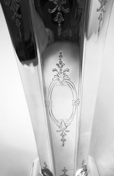  R Wallace Sons Antique American Edwardian Classical Sterling Silver Vase