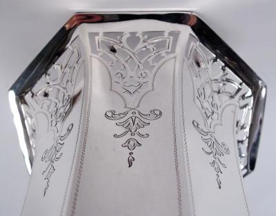  R Wallace Sons Antique American Edwardian Classical Sterling Silver Vase