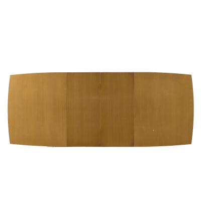  R Way Rway Rway Mid Century Walnut Brass Hidden Leaf Expanding Dining Table with 2 Leaves