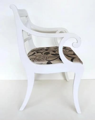  R Way Rway Vintage RWAY Furniture Company Painted Dining Chairs Set of 6