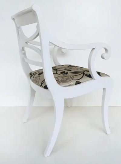  R Way Rway Vintage RWAY Furniture Company Painted Dining Chairs Set of 6