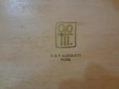  R Y Augousti French Modern Parchment Bench by R Y Augousti