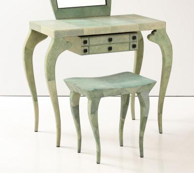  R Y Augousti R Y Agousti Shagreen Vanity and Stool
