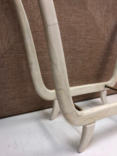  R Y Augousti R Y Augousti Goatskin Parchment Console