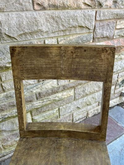  R Y Augousti Rare R Y Augousti JMF Style Shagreen Chair