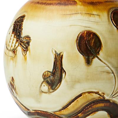  R rstrand Rorstrand Charming Goldfish Bowl Vase by Gretrud Lonegren