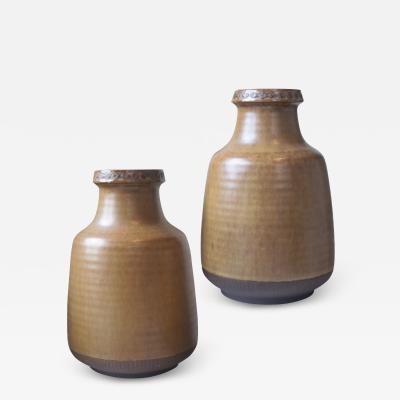  R rstrand Rorstrand Pair of Swedish Modern Vases by Gunnar Nylund