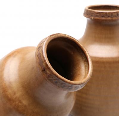  R rstrand Rorstrand Pair of Swedish Modern Vases by Gunnar Nylund