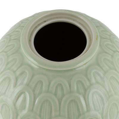  R rstrand Rorstrand Studio Classical Lidded Urn in Celadon Glaze by Gunnar Nylund