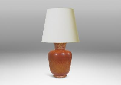  R rstrand Rorstrand Studio Duo of Table Lamps in Terra Cotta Tones