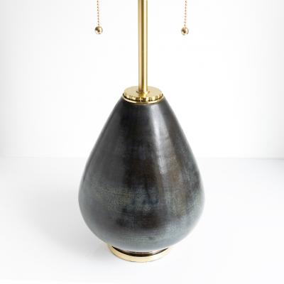  R rstrand Rorstrand Studio GUNNAR NYLUND SWEDISH MODERN LAMP WITH RORSTRAND CERAMIC BASE 