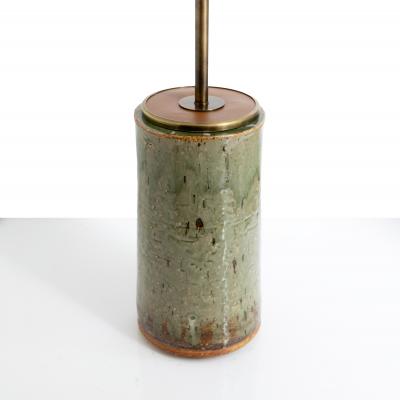  R rstrand Rorstrand Studio MARIANNE WESTMAN GLAZED CHAMOTTE STONEWARE LAMP from ATELJ R RSTRAND CA 1960