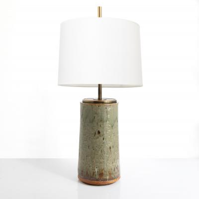  R rstrand Rorstrand Studio MARIANNE WESTMAN GLAZED CHAMOTTE STONEWARE LAMP from ATELJ R RSTRAND CA 1960