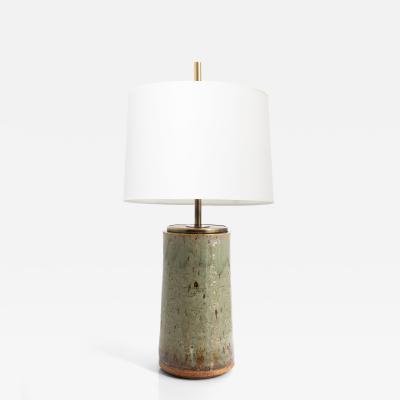  R rstrand Rorstrand Studio MARIANNE WESTMAN GLAZED CHAMOTTE STONEWARE LAMP from ATELJ R RSTRAND CA 1960