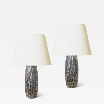  R rstrand Rorstrand Studio Pair of Birka Series Table Lamps by Gunnar Nylund for R rstrand
