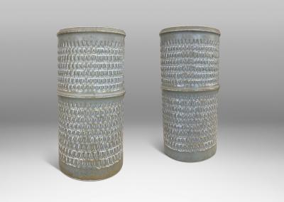  R rstrand Rorstrand Studio Pair of Monumental Vases by Hertha Bengtson for R rstrand