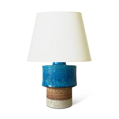 R rstrand Rorstrand Studio Pair of Petite Brutalist Style Table Lamps by Inger Persson for R rstrand
