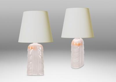  R rstrand Rorstrand Studio Pair of Table Lamps by Gunnar Nylund for R rstrand