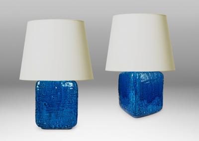  R rstrand Rorstrand Studio Pair of Table Lamps by Gunnar Nylund for R rstrand