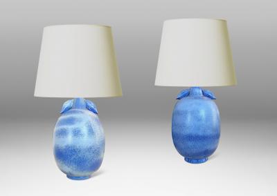  R rstrand Rorstrand Studio Pair of Table Lamps by Gunnar Nylund for R rstrand