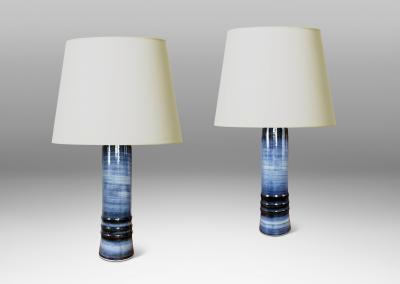  R rstrand Rorstrand Studio Pair of Table Lamps by Olle Alberius for Orrefors