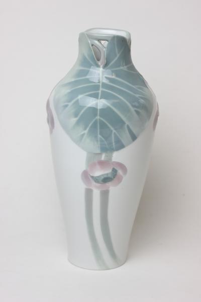  R rstrand Rorstrand Studio R rstrand Art Nouveau Porcelain Reticulated Anemone Flower Vase 1900 Sweden